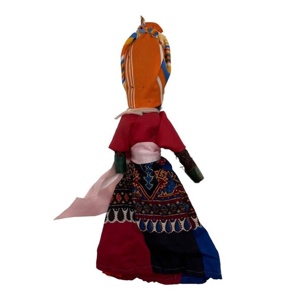 Vintage Rope Doll Caribbean Souvenir World Costume Barbados Bahamas Jamaca - Picture 6 of 12